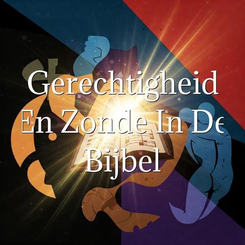 Gerechtigheid en zonde in de Bijbel